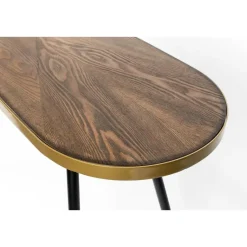 Housecraft Living Housecraft Denise Consoletafel/ Wandtafel Hout 121x 91 cm Bruin/ Goud Discount