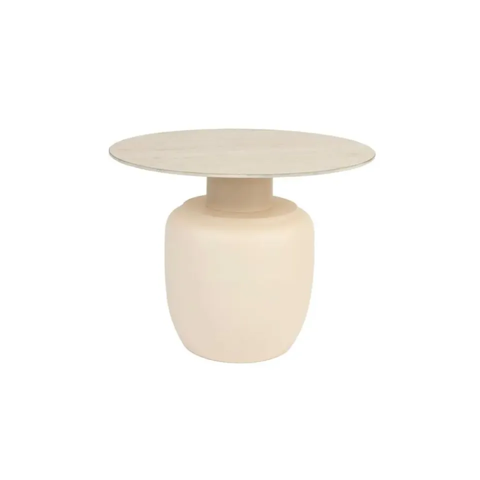 Housecraft Living Housecraft Karula Bijzettafel Travetin-Look 60x60 cm Hoog Beige Clearance