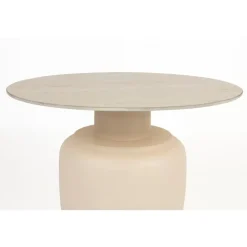 Housecraft Living Housecraft Karula Bijzettafel Travetin-Look 60x60 cm Hoog Beige Clearance