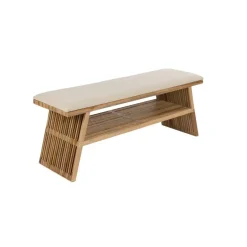 Housecraft Living Djia Bankje Teak Hout - Bruin Clearance