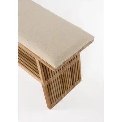 Housecraft Living Djia Bankje Teak Hout - Bruin Clearance