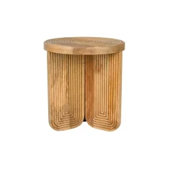 Housecraft Living Housecraft Maeze Bijzettafel Hout Rond 40 cm - Bruin Online