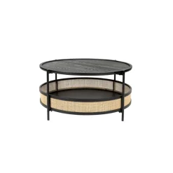 Housecraft Living Housecraft Makoto Salontafel Rond 80x80 cm Zwart Discount
