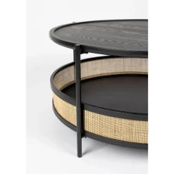 Housecraft Living Housecraft Makoto Salontafel Rond 80x80 cm Zwart Discount