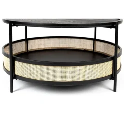 Housecraft Living Housecraft Makoto Salontafel Rond 80x80 cm Zwart Discount