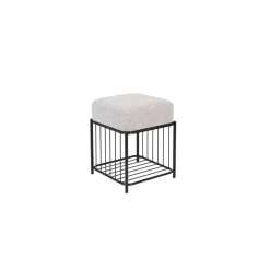 Housecraft Living Housecraft Milou Kruk/ Poef Vierkant - Grijs Discount