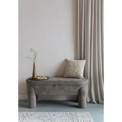 Housecraft Living Housecraft Orly Bankje met opbergruimte 113 cm - Grijs Sale