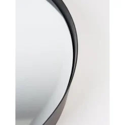 Housecraft Living Housecraft Raj Spiegel/ Wandspiegel/ Badkamerspiegel Rond Metaal 60x60 cm Zwart Outlet