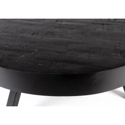 Housecraft Living Housecraft Suri Salontafel Rond Hout Teak 70 cm Zwart Online