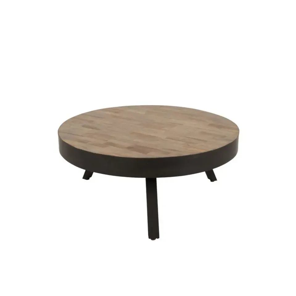 Housecraft Living Housecraft Suri Salontafel Rond Hout Teak 70 cm Bruin Outlet