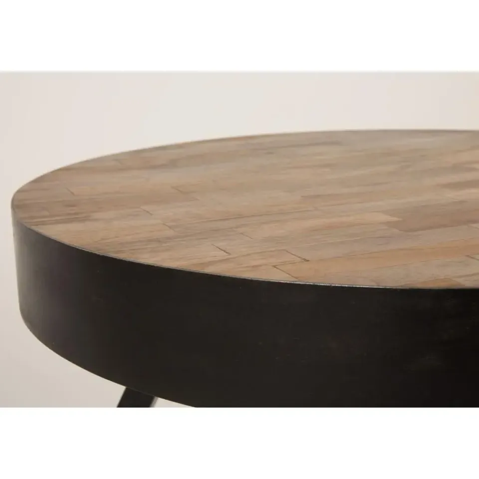 Housecraft Living Housecraft Suri Salontafel Rond Hout Teak 70 cm Bruin Outlet