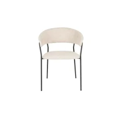 Housecraft Living Housecraft Zeri Eetkamerstoelen armleuning Off white/ Zwart - Set van 2 Sale