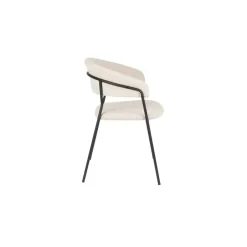 Housecraft Living Housecraft Zeri Eetkamerstoelen armleuning Off white/ Zwart - Set van 2 Sale