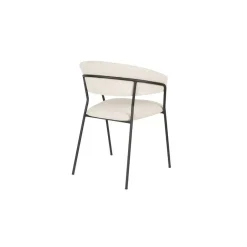 Housecraft Living Housecraft Zeri Eetkamerstoelen armleuning Off white/ Zwart - Set van 2 Sale