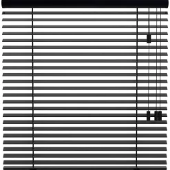 Leen Bakker Houten jaloezie 50mm - zwart (15012) Clearance