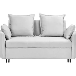 Beliani HOVIN - Slaapbank 2-zits - Lichtgrijs - Polyester Online