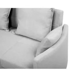 Beliani HOVIN - Slaapbank 2-zits - Lichtgrijs - Polyester Online