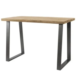 Hoyz Collection Hoyz - Bartafel Industrieel - Massief Mangohout - Blank - Trapezium - 135x70x92 New