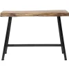 Hoyz Collection Hoyz - Bartafel Live Edge - 125cm Breed - 4 Personen - Hout - Bruin Outlet