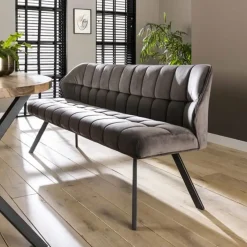 Hoyz Collection Hoyz - Eetkamerbank Raster - 180cm Breed - 3 Personen - Grijs Online