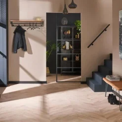 Hoyz Collection Hoyz - Kapstok Custom - 6 haken - Hoedenplank - Acaciahout Hot