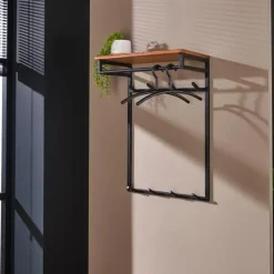 Hoyz Collection Hoyz - Kapstok Custom - 2x4 Haken - Acacia naturel New