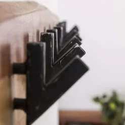 Hoyz Collection Hoyz - Kapstok Edge met 8 haken - Grijs - Wandkapstok