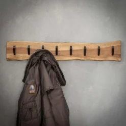 Hoyz Collection Hoyz - Kapstok Edge met 8 haken - Grijs - Wandkapstok