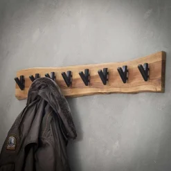 Hoyz Collection Hoyz - Kapstok Edge met 8 haken - Grijs - Wandkapstok