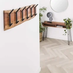 Hoyz Collection Hoyz - Kapstok Edge met 12 haken - Grijs - Wandkapstok Discount