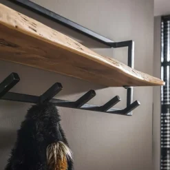 Hoyz Collection Hoyz - Kapstok Edge met 6 haken - Grijs - Wandkapstok Discount