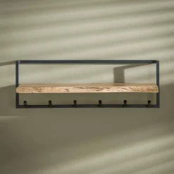 Hoyz Collection Hoyz - Kapstok Edge met 6 haken - Grijs - Wandkapstok Discount