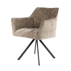 Hoyz Collection - Armstoel Raster Draaibaar - 2 Stuks - Rich Champagne Online