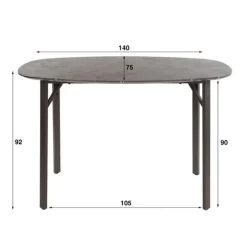 Hoyz Collection - Bartafel Deens Ovaal - 3D Zwart Bruin Online