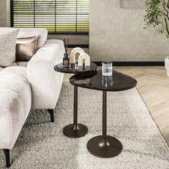 Hoyz Collection - Bijzettafel Eclipse M - Koper Antiek Finish Discount