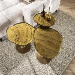 Hoyz Collection - Bijzettafel Eclipse S - Goud Antiek Finish Best