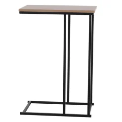 H&S Collection Bijzettafel - zwart/bruin - 40 x 26 x 58 cm Hot