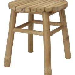 H&S Collection Krukje - plantentafel - bamboe - bruin - 35x38 cm Hot