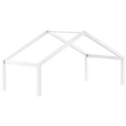 Vipack Huisbed Forrest 90x200cm - massief beukenhout - wit New