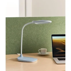 Leen Bakker HYDRA - Bureaulamp LED - Blauw - Synthetisch materiaal Sale