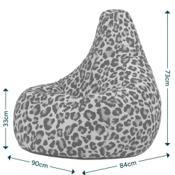 icon - Dalton Zitzak Fauteuil - Gaming - Luipaard New