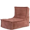 icon - Dolce Lounge Zitzak - Ligstoel - Ribfluweel Fauteuil - Oud roze Outlet