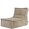 icon - Dolce Lounge Zitzak - Ligstoel - Ribfluweel Fauteuil - Beige Hot