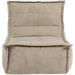 icon - Dolce Lounge Zitzak - Ligstoel - Ribfluweel Fauteuil - Beige Hot