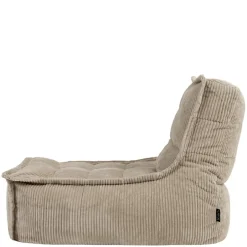 icon - Dolce Lounge Zitzak - Ligstoel - Ribfluweel Fauteuil - Beige Hot