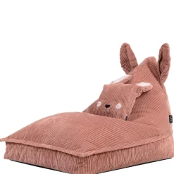 icon - Kinderzitzak Stoel Konijn - Ribfluweel - Roze