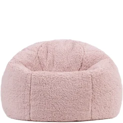 icon - Kingston Kinderzitzak Stoel - Fluffy Pluche Teddy - Oud roze Best