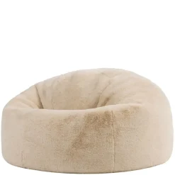 icon - Kingston Zitzak Fauteuil - Fluffy Pluche Imitatiebont - Crème Sale