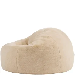 icon - Kingston Zitzak Fauteuil - Fluffy Pluche Imitatiebont - Crème Sale