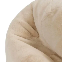 icon - Kingston Zitzak Fauteuil - Fluffy Pluche Imitatiebont - Crème Sale